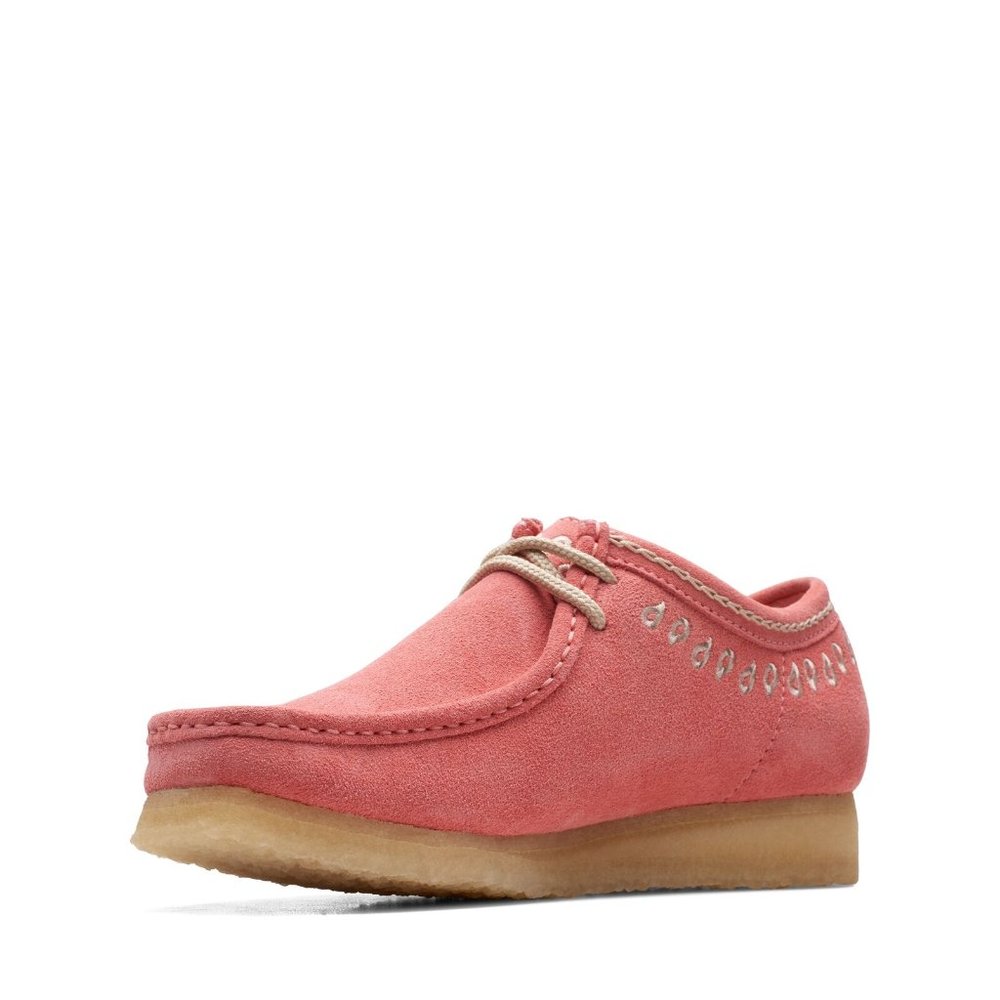 Clarks Wallabee pink embroidery - Picture 5 of 8